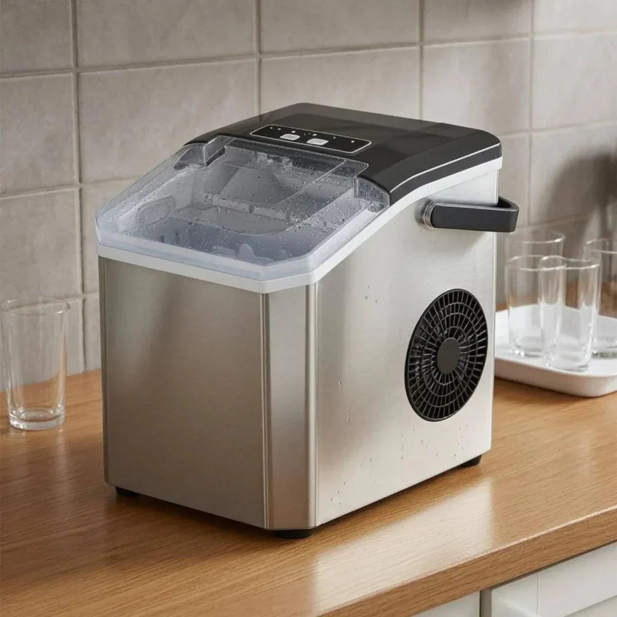 IceNova Compact Ice Maker | Countertop Electric Ice Cube Machine