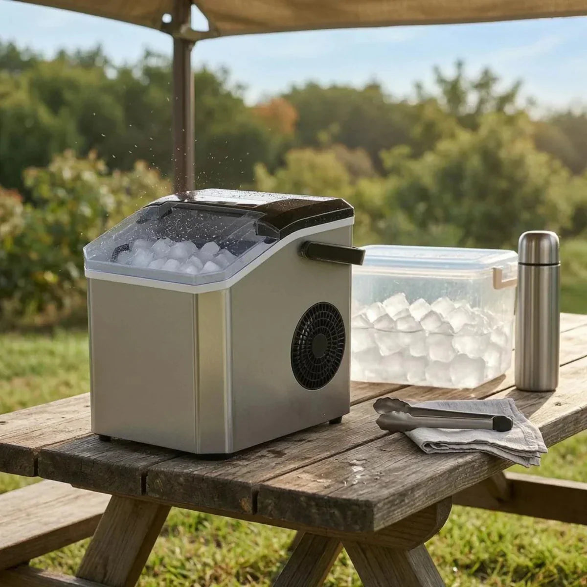 IceNova Compact Ice Maker | Countertop Electric Ice Cube Machine
