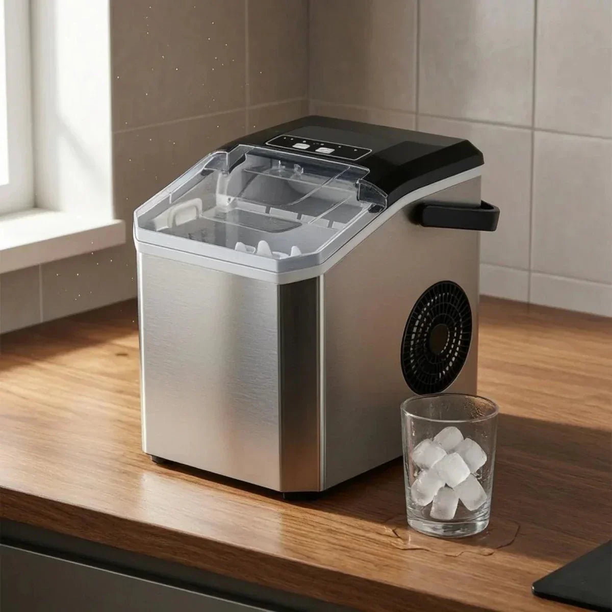IceNova Compact Ice Maker | Countertop Electric Ice Cube Machine