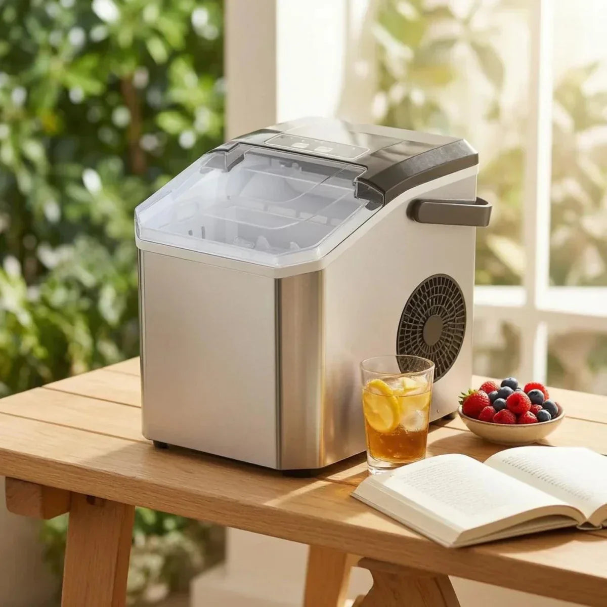 IceNova Compact Ice Maker | Countertop Electric Ice Cube Machine
