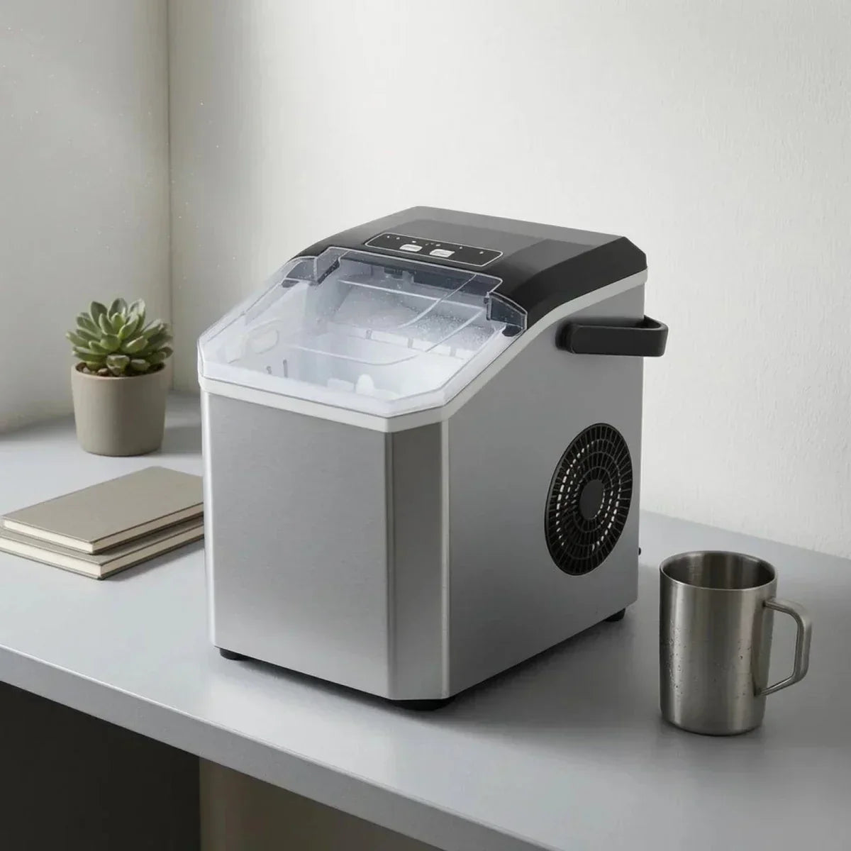 IceNova Compact Ice Maker | Countertop Electric Ice Cube Machine