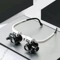 Professional Hands-Free Magnification Headset with Dual LED Lights - 8x 15x 23x Zoom