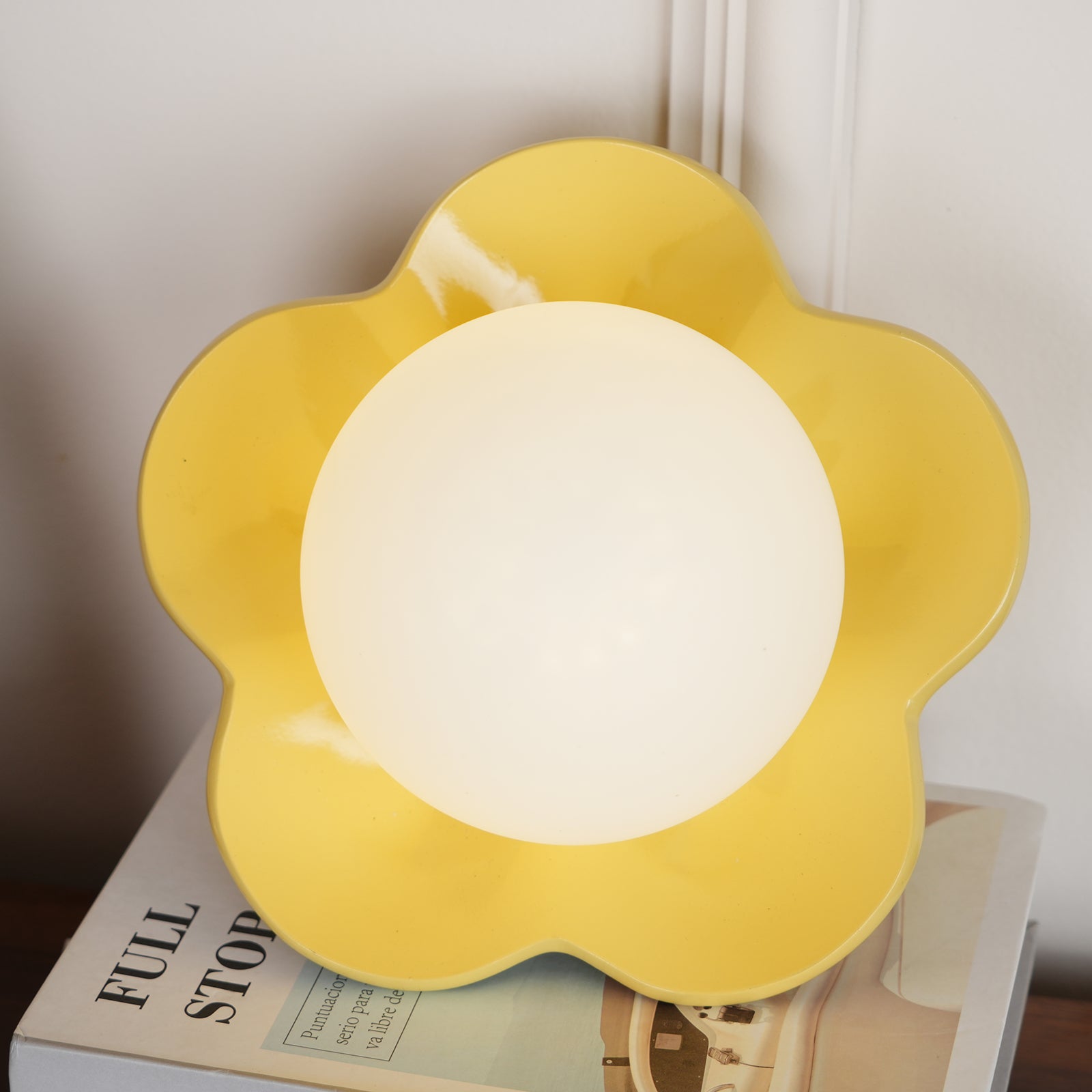 Coloured Glass Wall and Ceiling Light Fixture