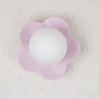 Coloured Glass Wall and Ceiling Light Fixture