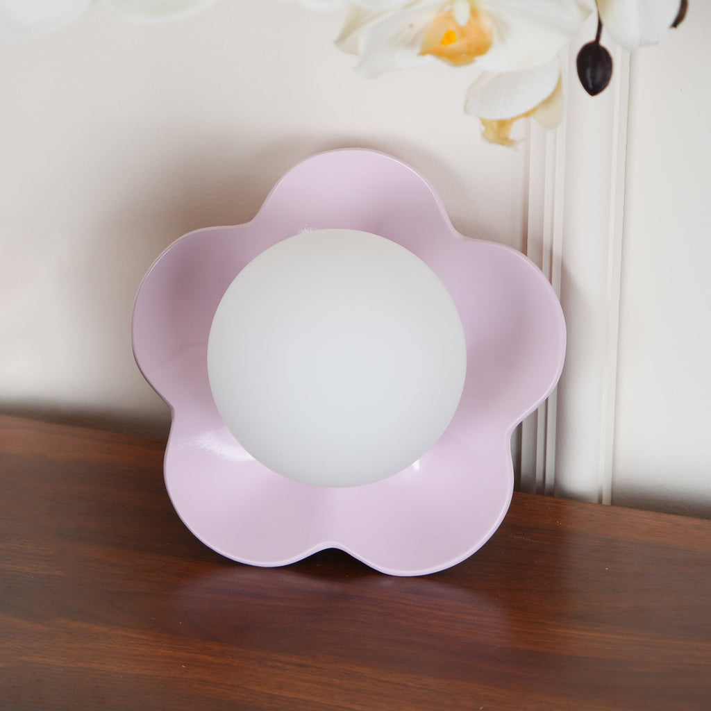 Coloured Glass Wall and Ceiling Light Fixture