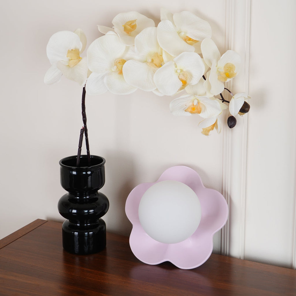 Coloured Glass Wall and Ceiling Light Fixture