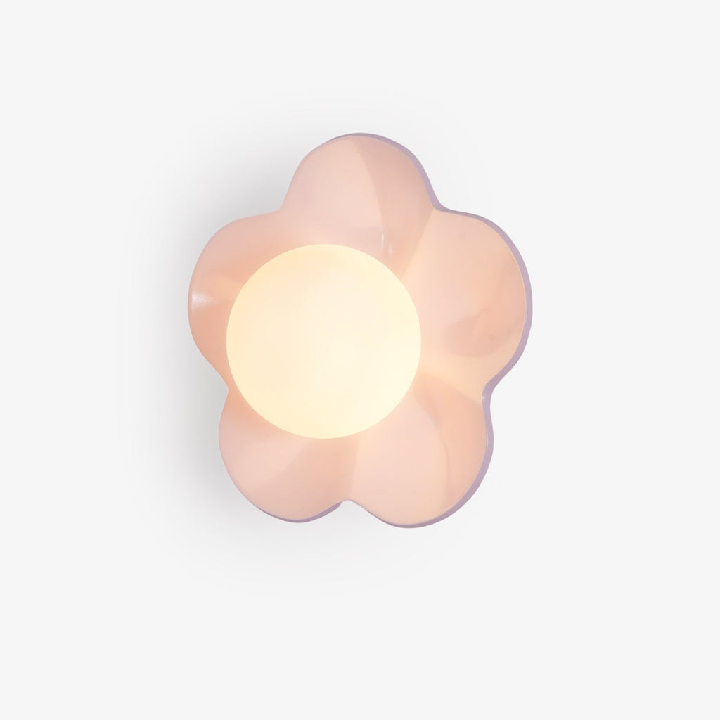 Coloured Glass Wall and Ceiling Light Fixture