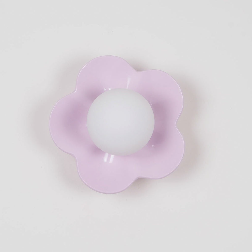 Coloured Glass Wall and Ceiling Light Fixture
