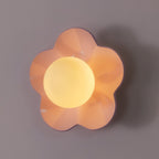 Coloured Glass Wall and Ceiling Light Fixture