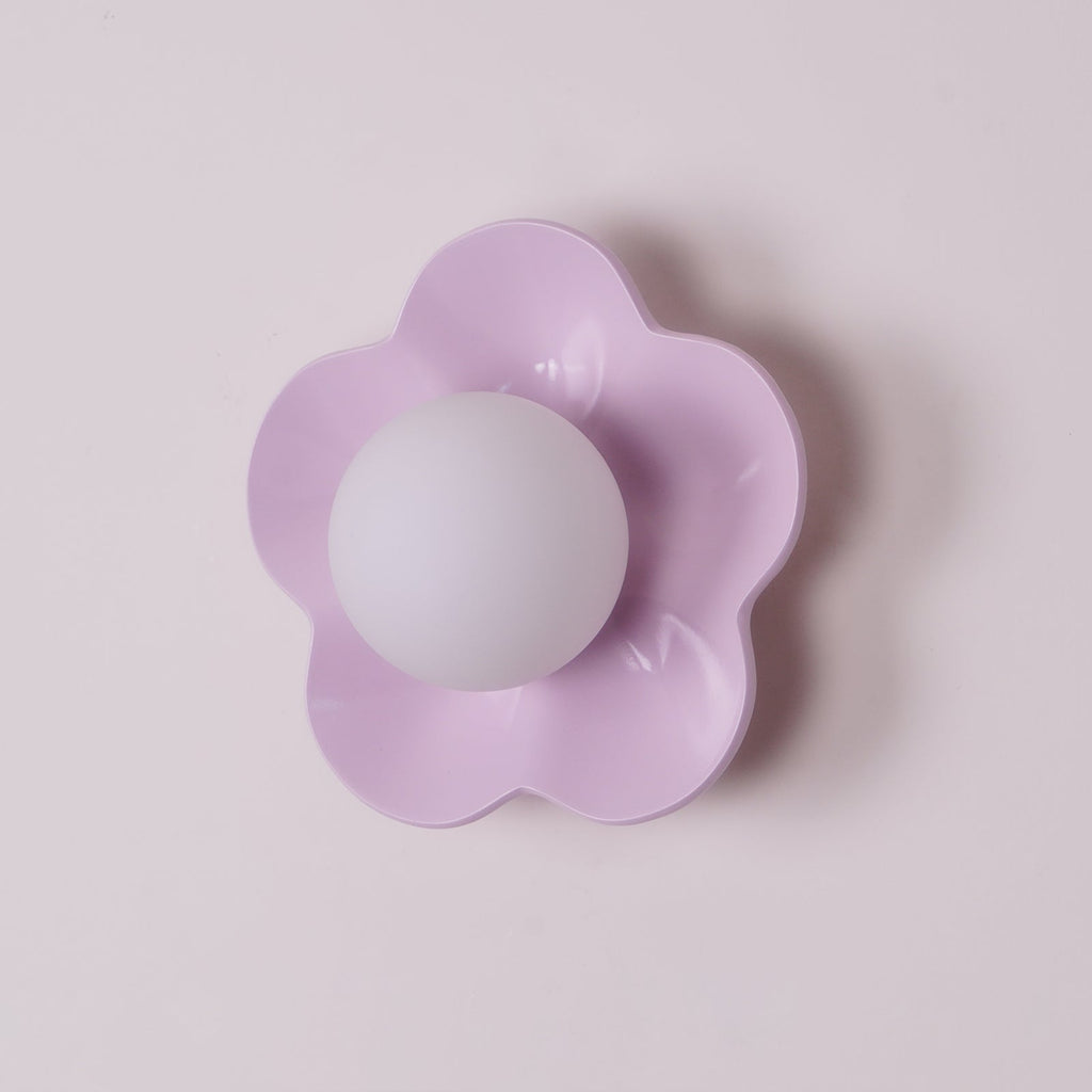 Coloured Glass Wall and Ceiling Light Fixture
