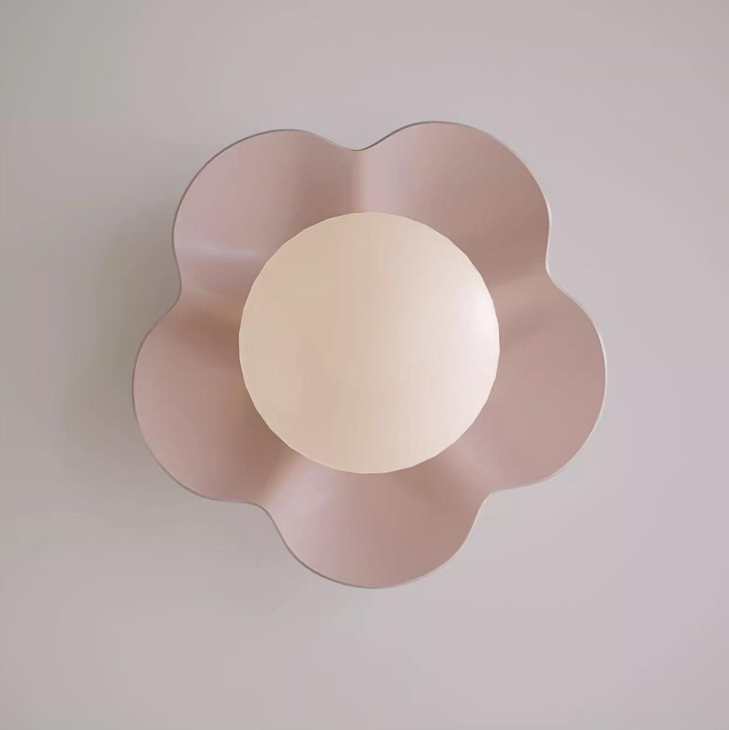 Coloured Glass Wall and Ceiling Light Fixture