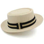 CoastCrown Pork Pie Straw Hat for Men and Women Summer Style
