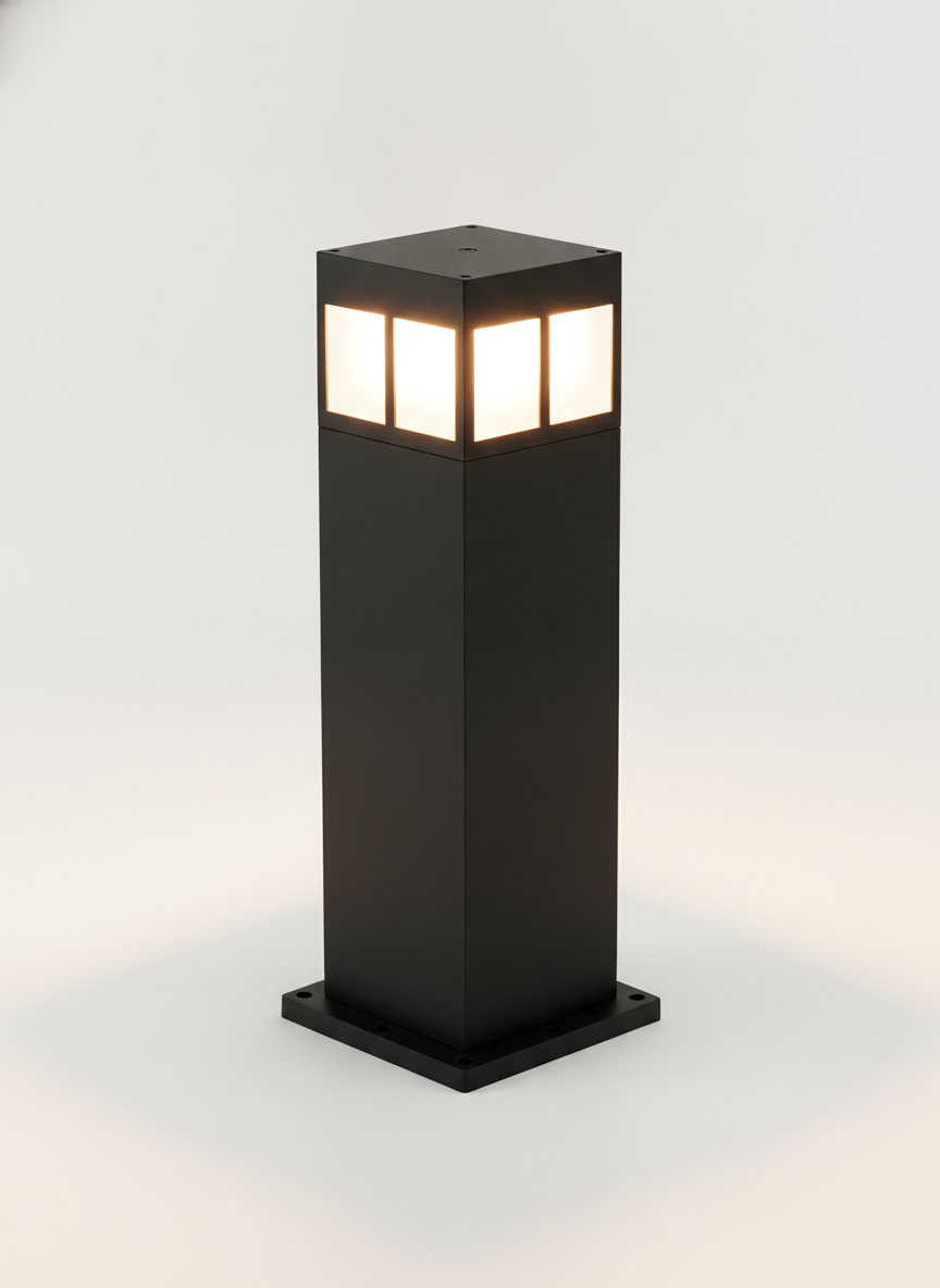 Lampada da giardino da esterno a LED in stile minimalista contemporaneo