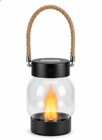 Lanterna da giardino Solar Flame con corda luminosa da appendere