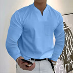 CrestVale Men's Classic Button Up Shirt for Business and Casual Wear