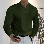 CrestVale Men's Classic Button Up Shirt for Business and Casual Wear