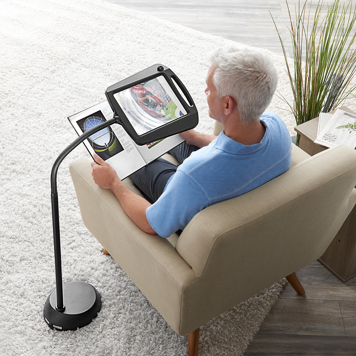 ClearView LED Reading Lamp with Magnifier