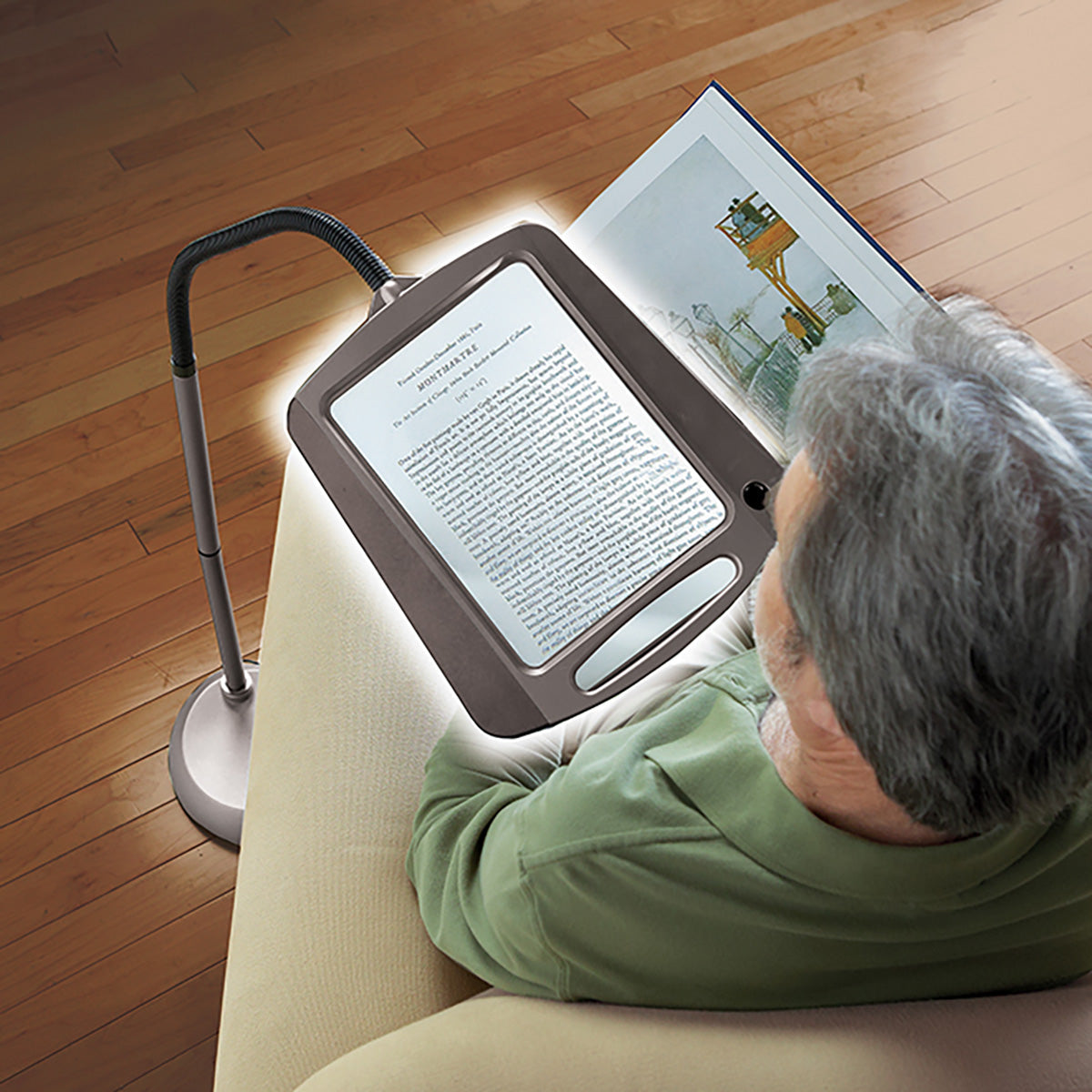 ClearView LED Reading Lamp with Magnifier