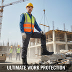 ForgeStep Steel Toe Safety Boots | Protective Work Boots with Side Zipper