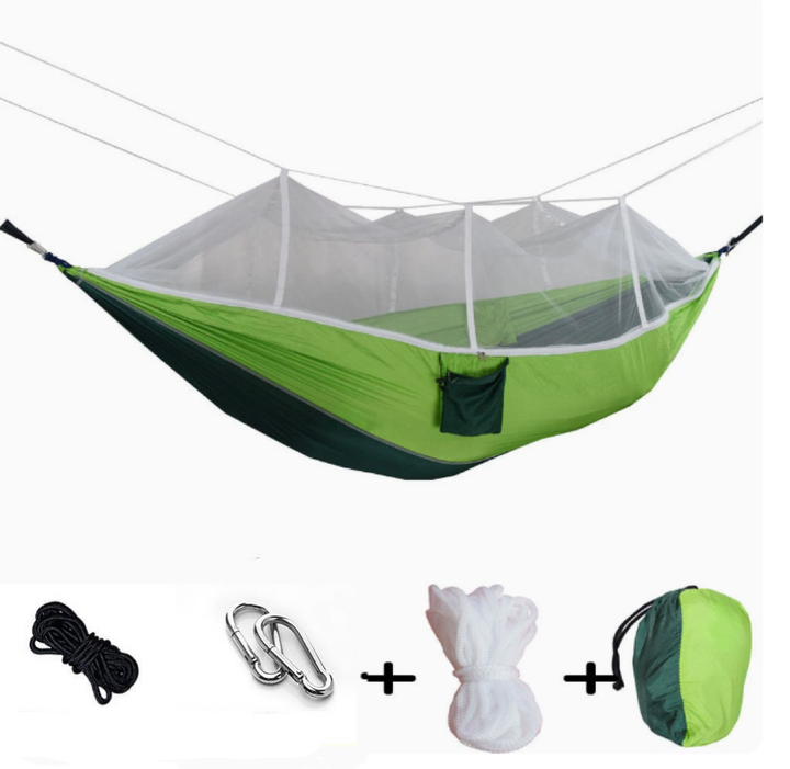 SkyRest Camping Hammock | Lightweight Hammock with Mosquito Net & Rain Tarp