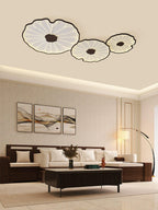 LotoLume Plafonnier LED Design Feuille de Lotus