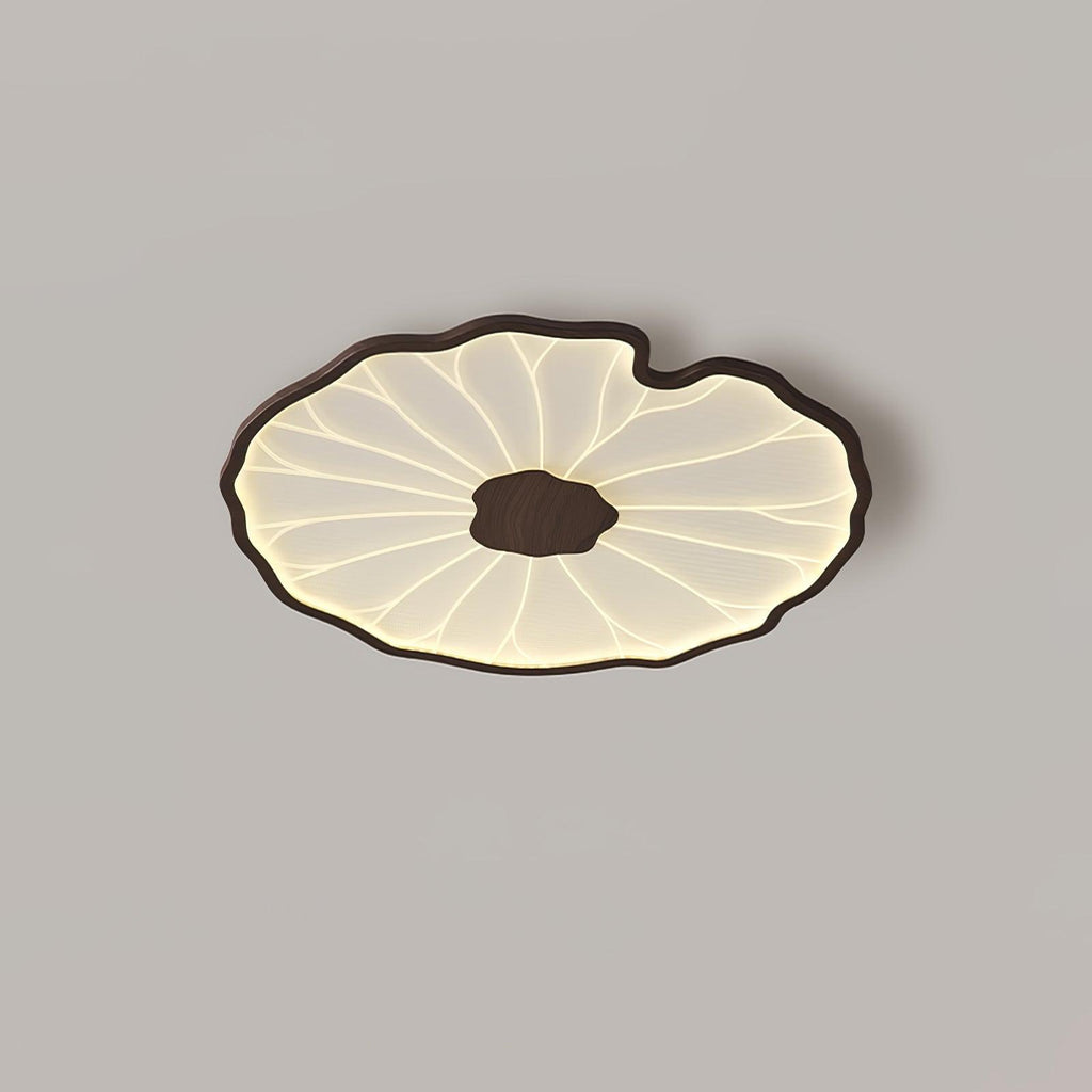 LotoLume Plafonnier LED Design Feuille de Lotus