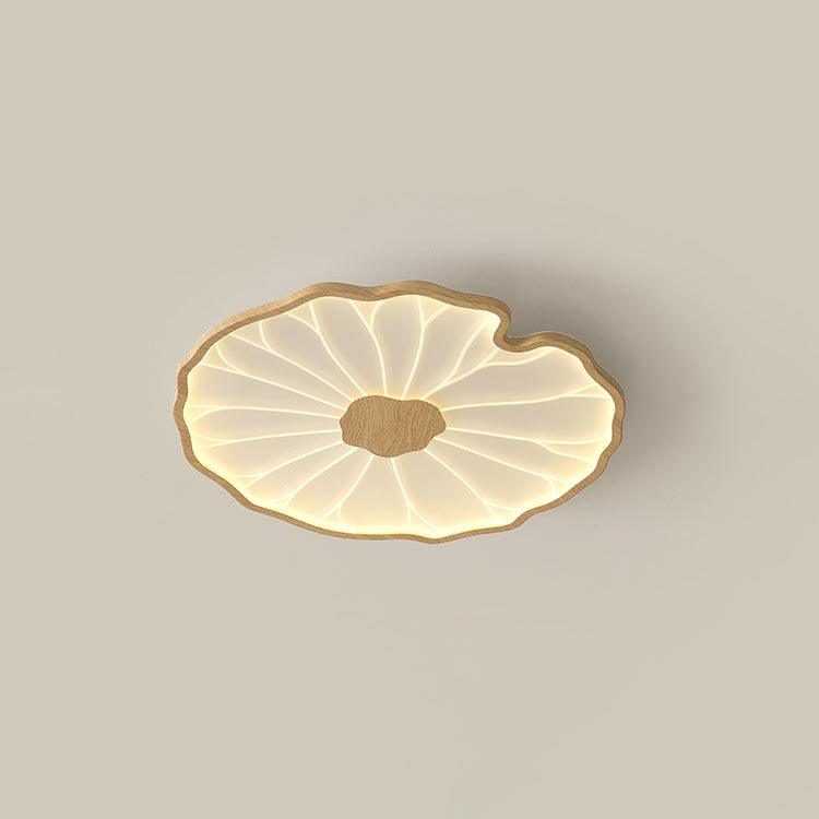 LotoLume Plafonnier LED Design Feuille de Lotus