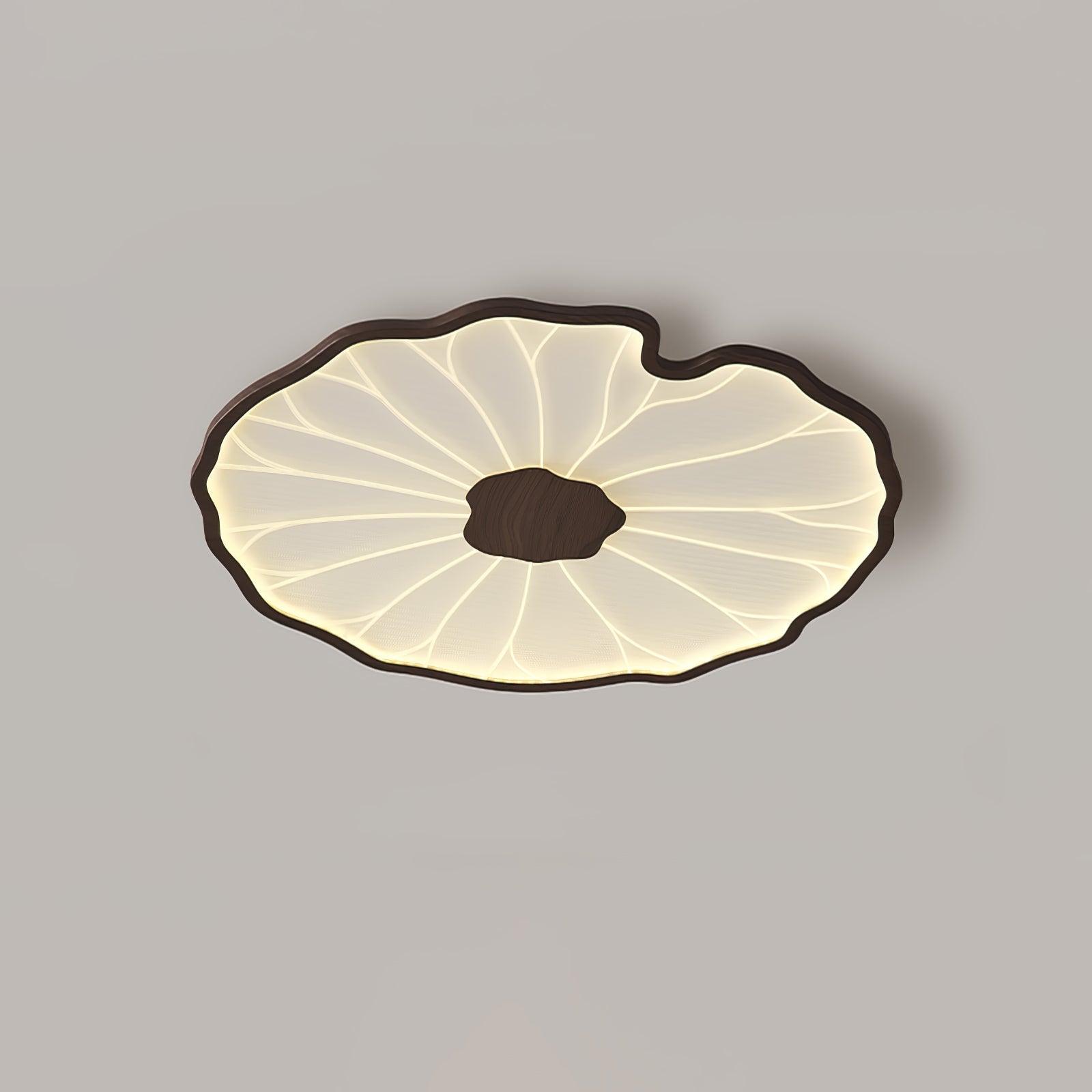 LotoLume Plafonnier LED Design Feuille de Lotus