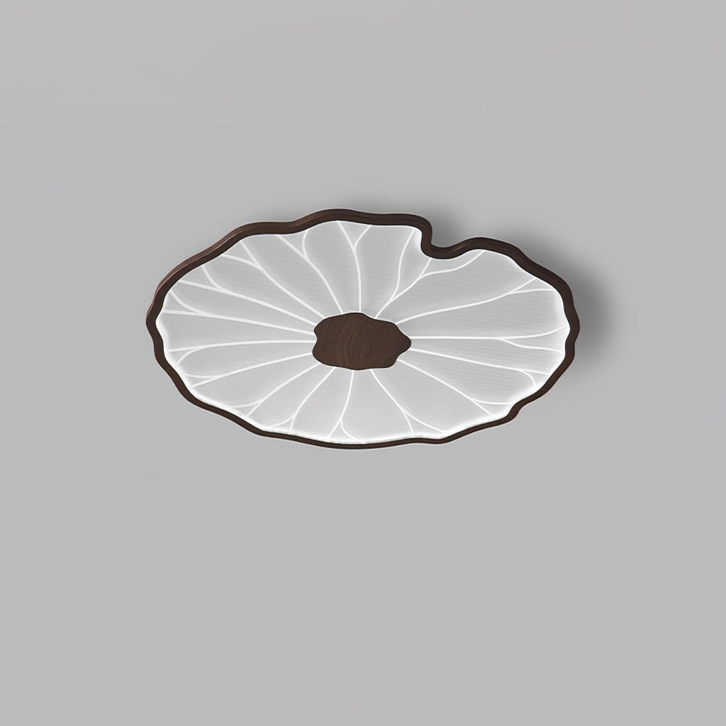 LotoLume Plafonnier LED Design Feuille de Lotus