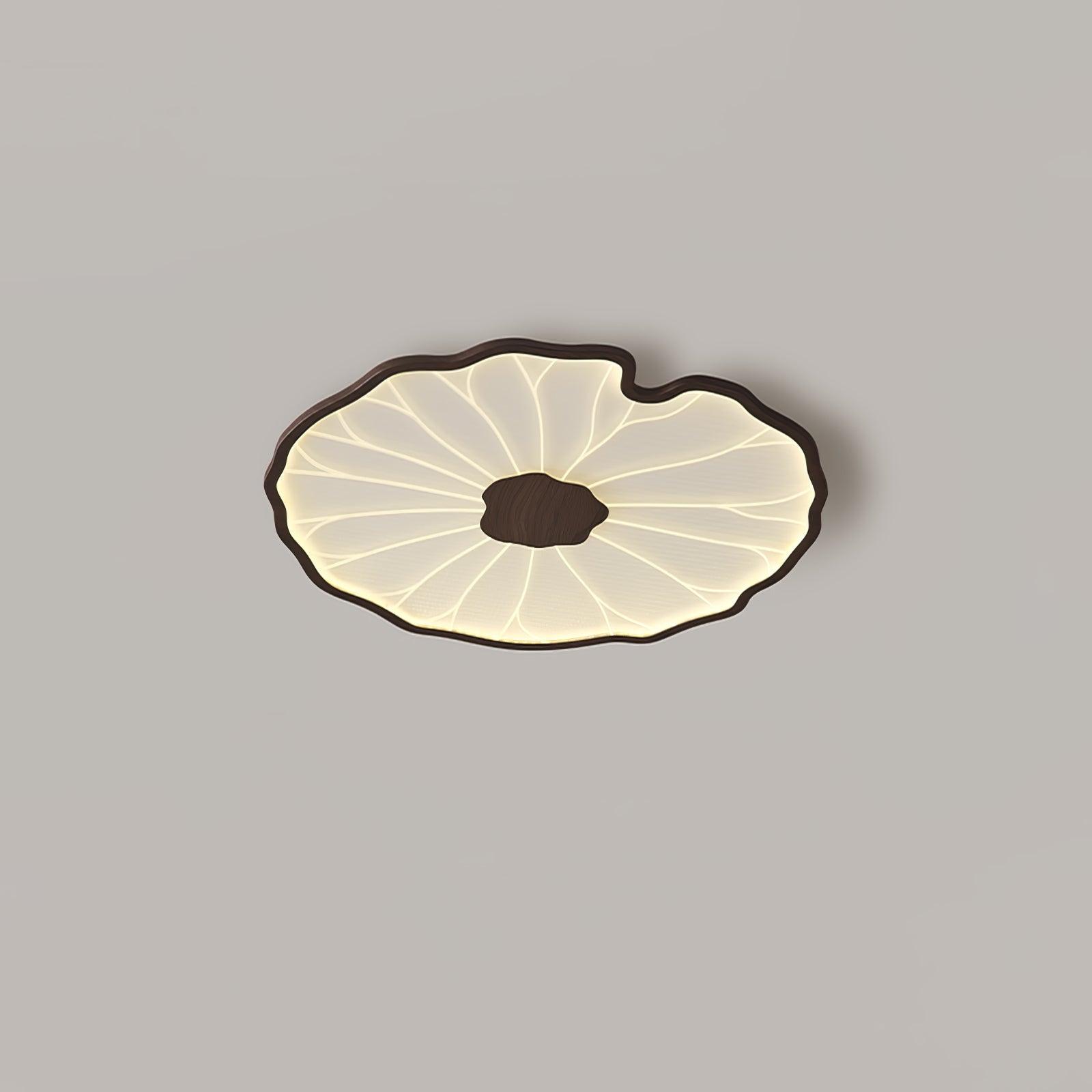 LotoLume Plafonnier LED Design Feuille de Lotus