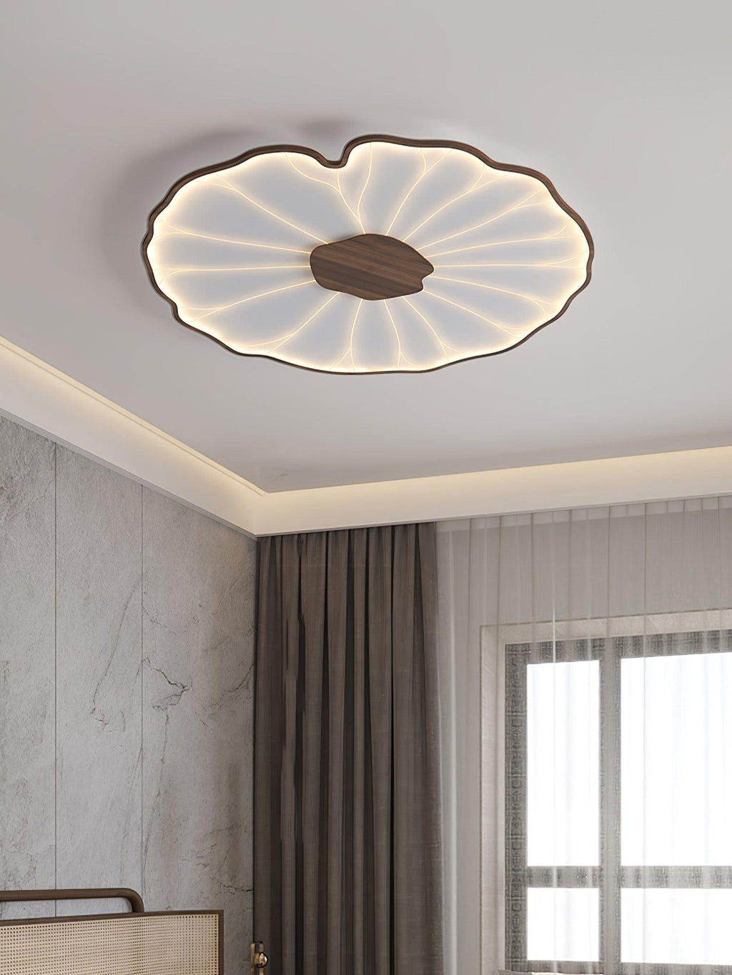 LotoLume LED Ceiling Light Lotus Leaf Design