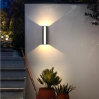 Modern Linear LED Outdoor Wall Light - Weather-Resistant for Gardens and Patios
