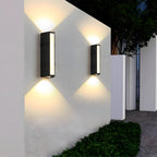 Modern Linear LED Outdoor Wall Light - Weather-Resistant for Gardens and Patios