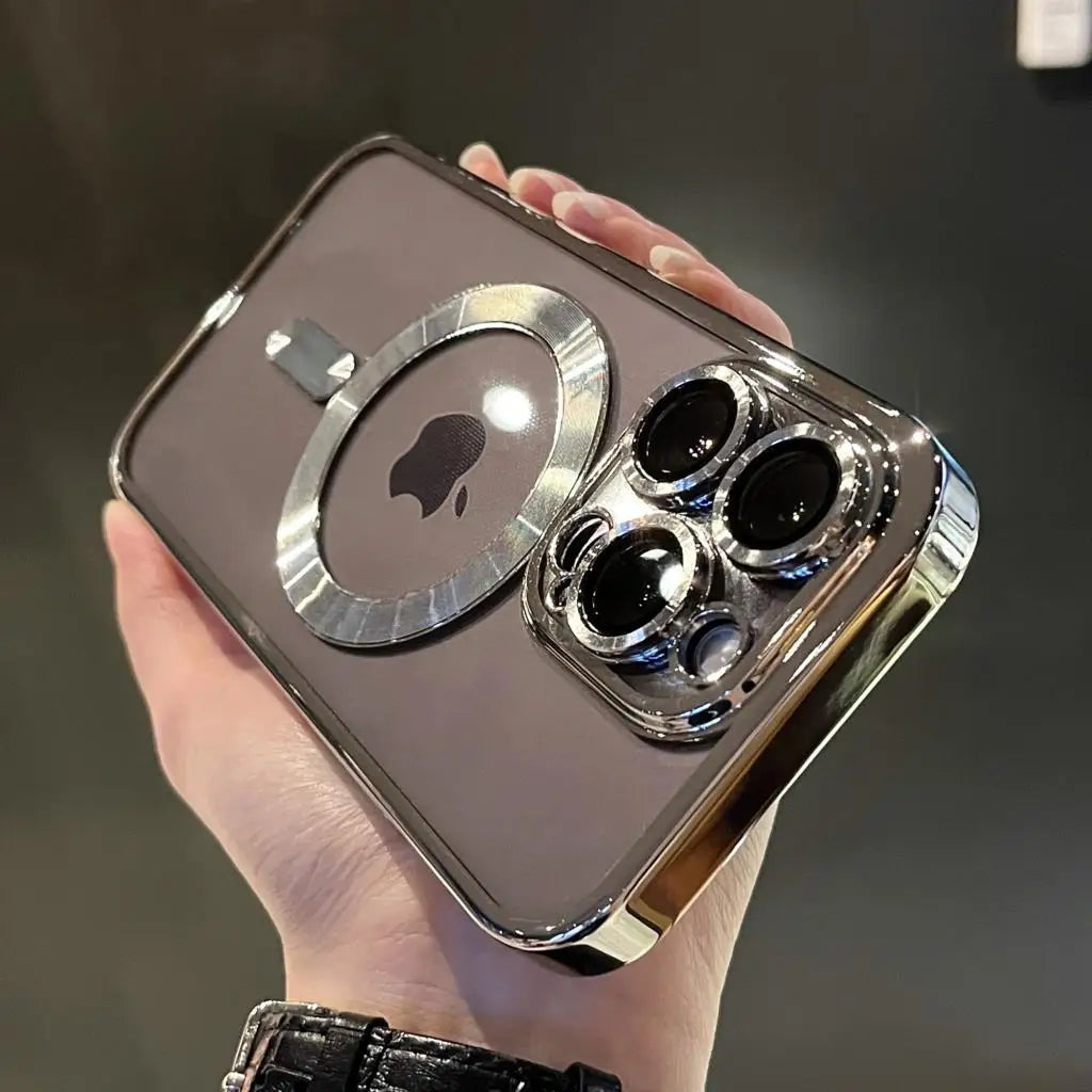 Premium Metallic Magnetic Phone Shield - Slim Protective Case