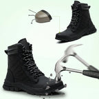 ForgeStep Steel Toe Safety Boots | Protective Work Boots with Side Zipper