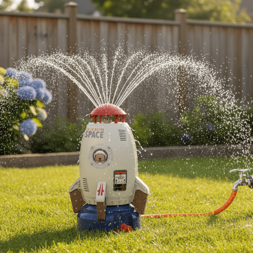 360-Degree Rotating Garden Sprayer for Kids - Outdoor Water Play Toy