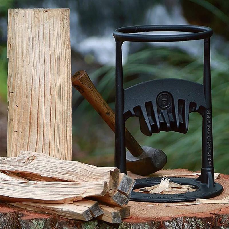 TimberCrack Manual Log Splitter Heavy Duty Steel Firewood Cutter