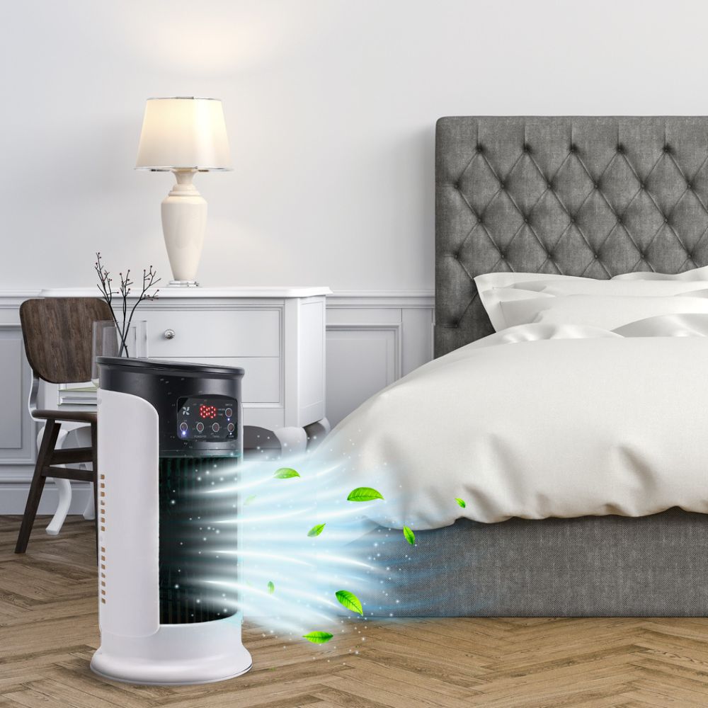 BreezeFlow Portable Air Cooler Humidifier Fan 6 Speed Timer