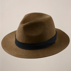Men's Panama Straw Summer Hat Wide Brim Lightweight