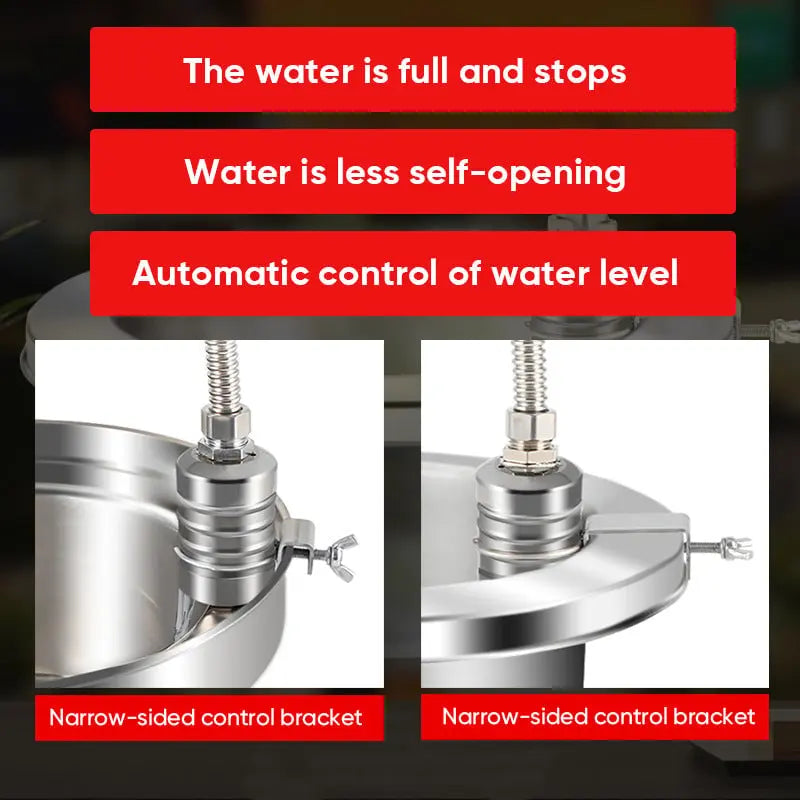 Stainless Steel Automatic Water Level Float Valve - Auto Fill Control Switch