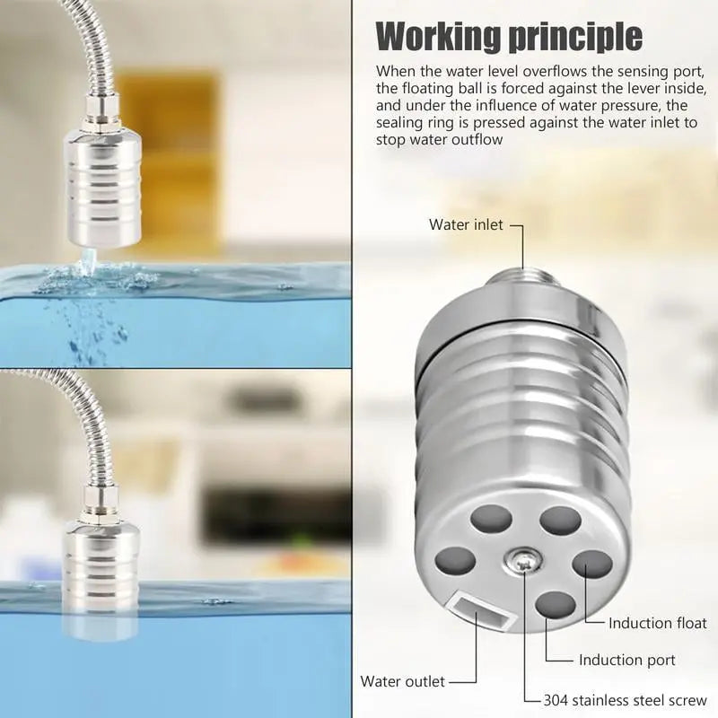 Stainless Steel Automatic Water Level Float Valve - Auto Fill Control Switch