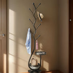 BranchNest Iron Coat Rack Stand for Modern Entryway and Bedroom Storage