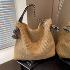 Oakmere Jute Shopper Tote Bag Spacious Everyday Summer Handbag