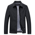 HarrowField Men's Zip-Up Windproof Jacket with Checked Lining