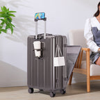 TechVoy Smart Carry-On Suitcase | USB Hard Shell Spinner Luggage