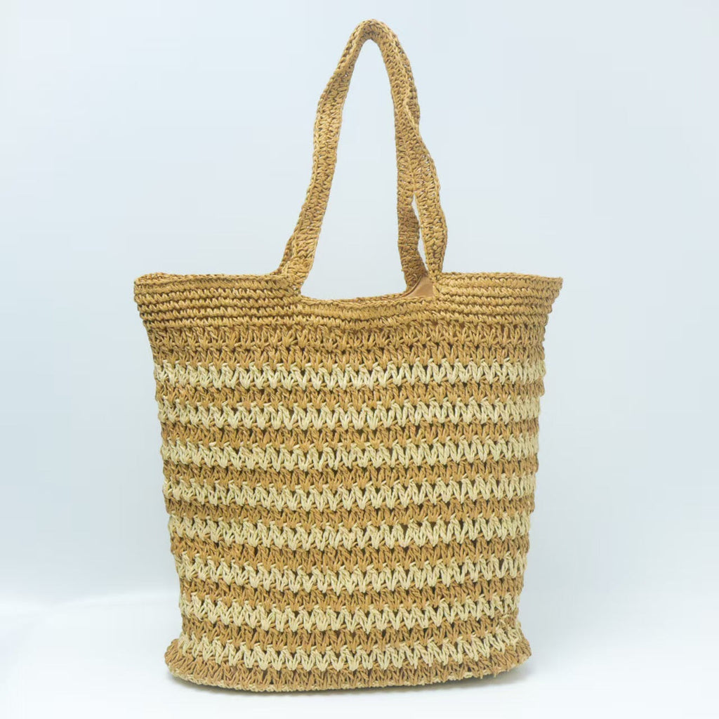 Harrowvale Woven Summer Shopper Bag Lightweight Everyday Tote Bag