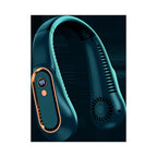 Portable Neck Cooling Fan with Digital Speed Display – Lightweight & Rechargeable