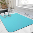 DryNest Water Absorbent Kitchen Drying Mat for Dishes and Glassware