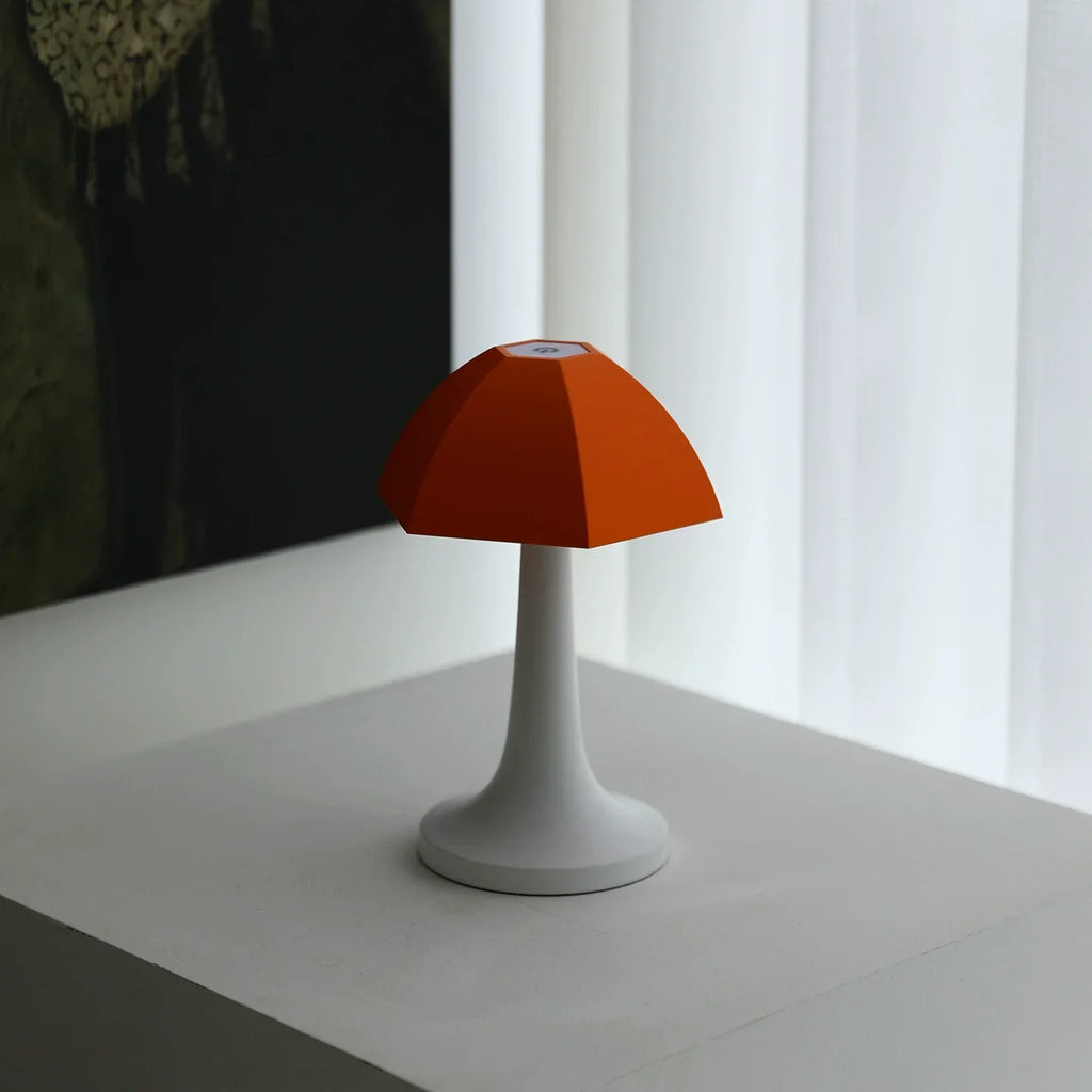 GlowMora Nordic Mushroom LED Table Lamp for Bedside and Home Decor