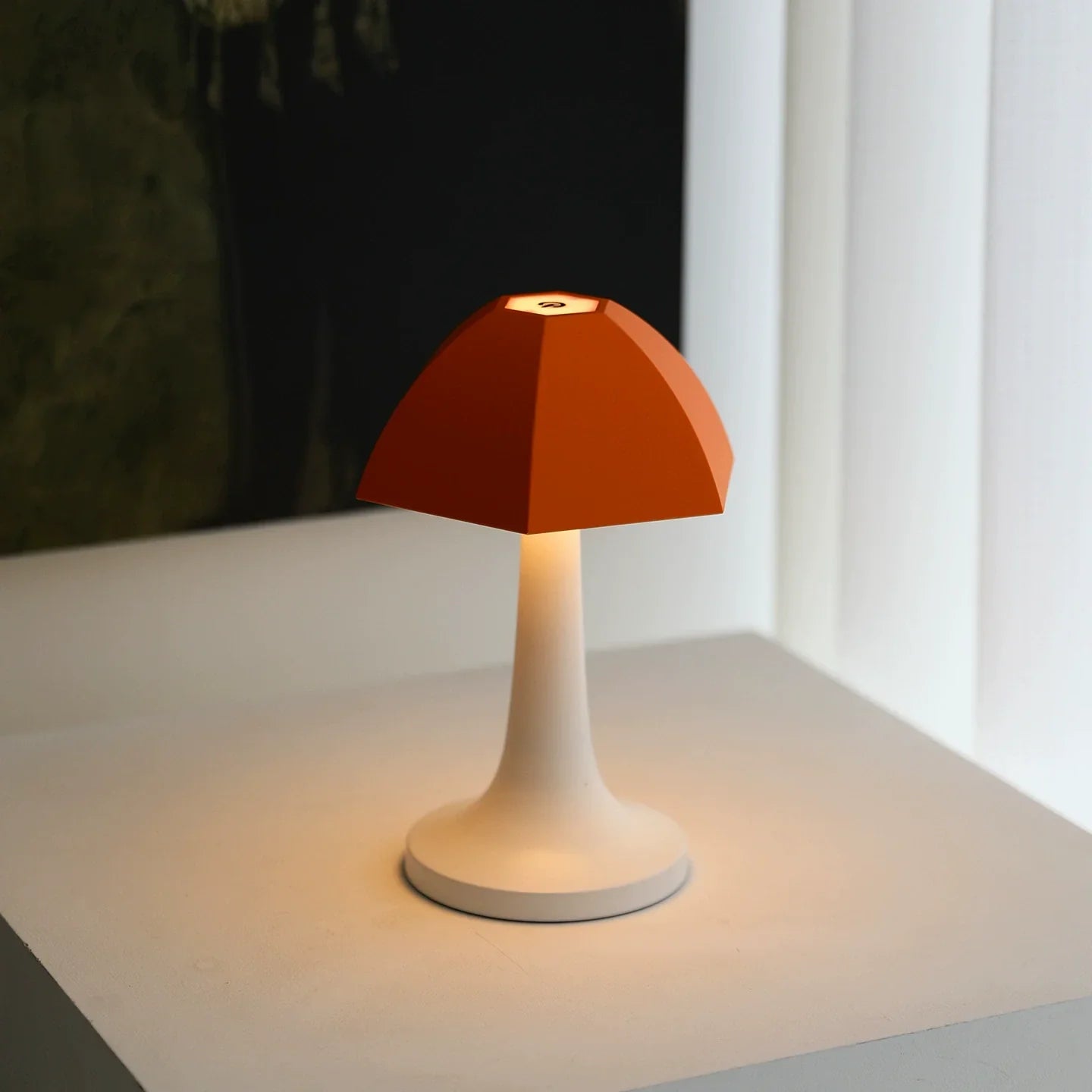 GlowMora Nordic Mushroom LED Table Lamp for Bedside and Home Decor